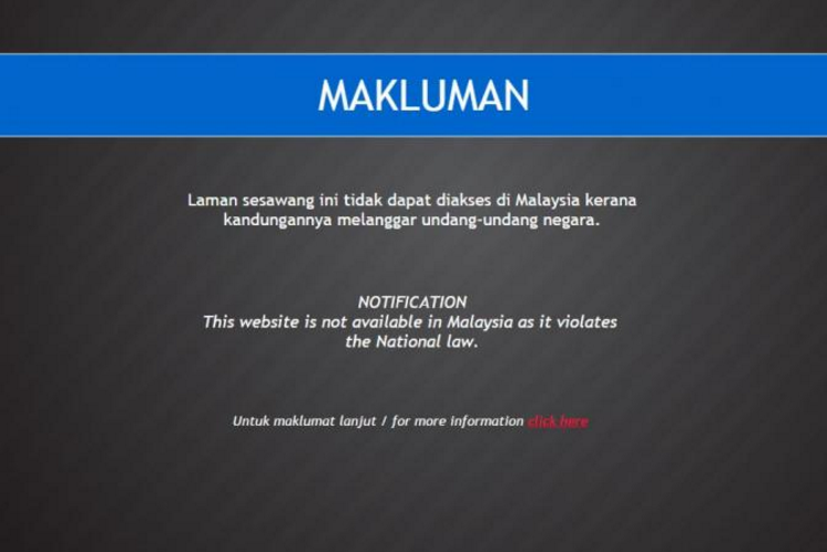 The State of Internet Censorship in Malaysia