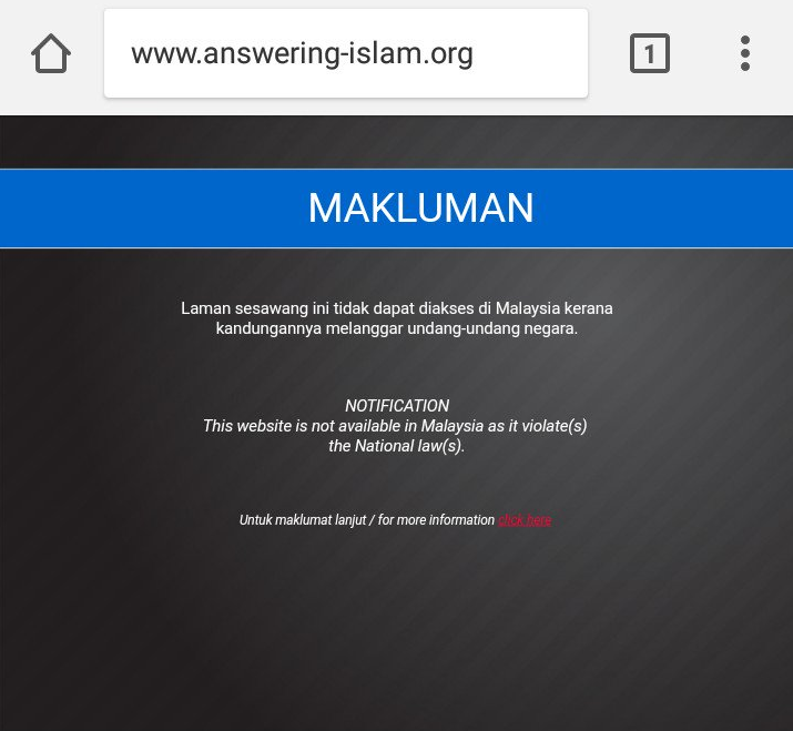 Website proselytizing Christianity blocked by Malaysian Government