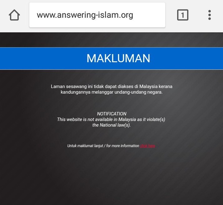 MCMC Block for Answering Islam web site