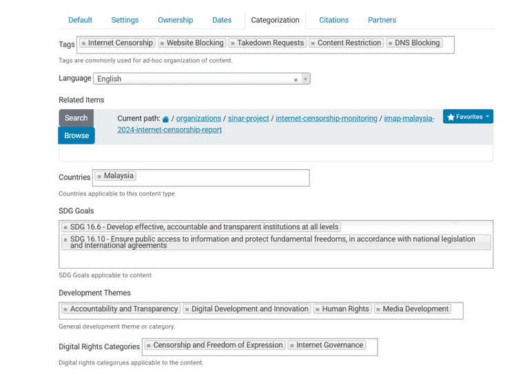 Resource Tags Example
