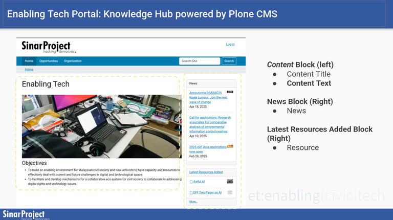 Enabling Tech Portal CMS Training for Knowledge Hub