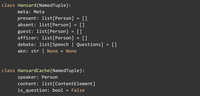 Hansard Schema